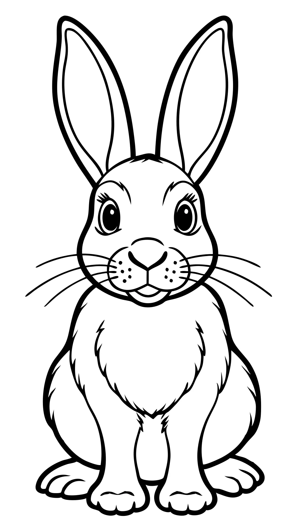 free rabbit coloring pages printable